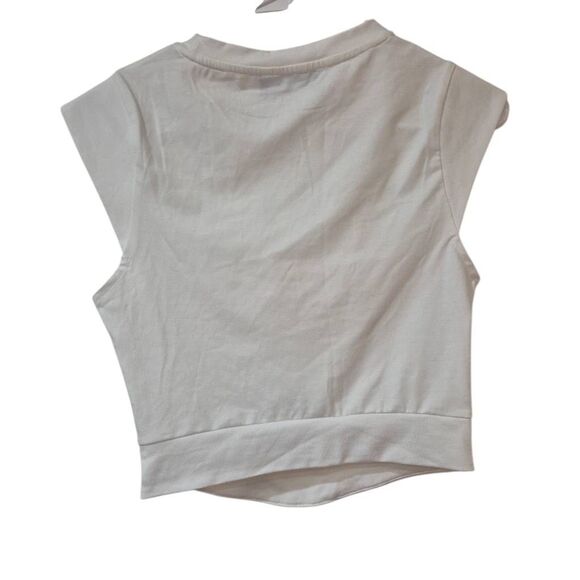 Cider Women's White Cotton / Spandex Corset Tank Top EUC - Picture 8 of 10